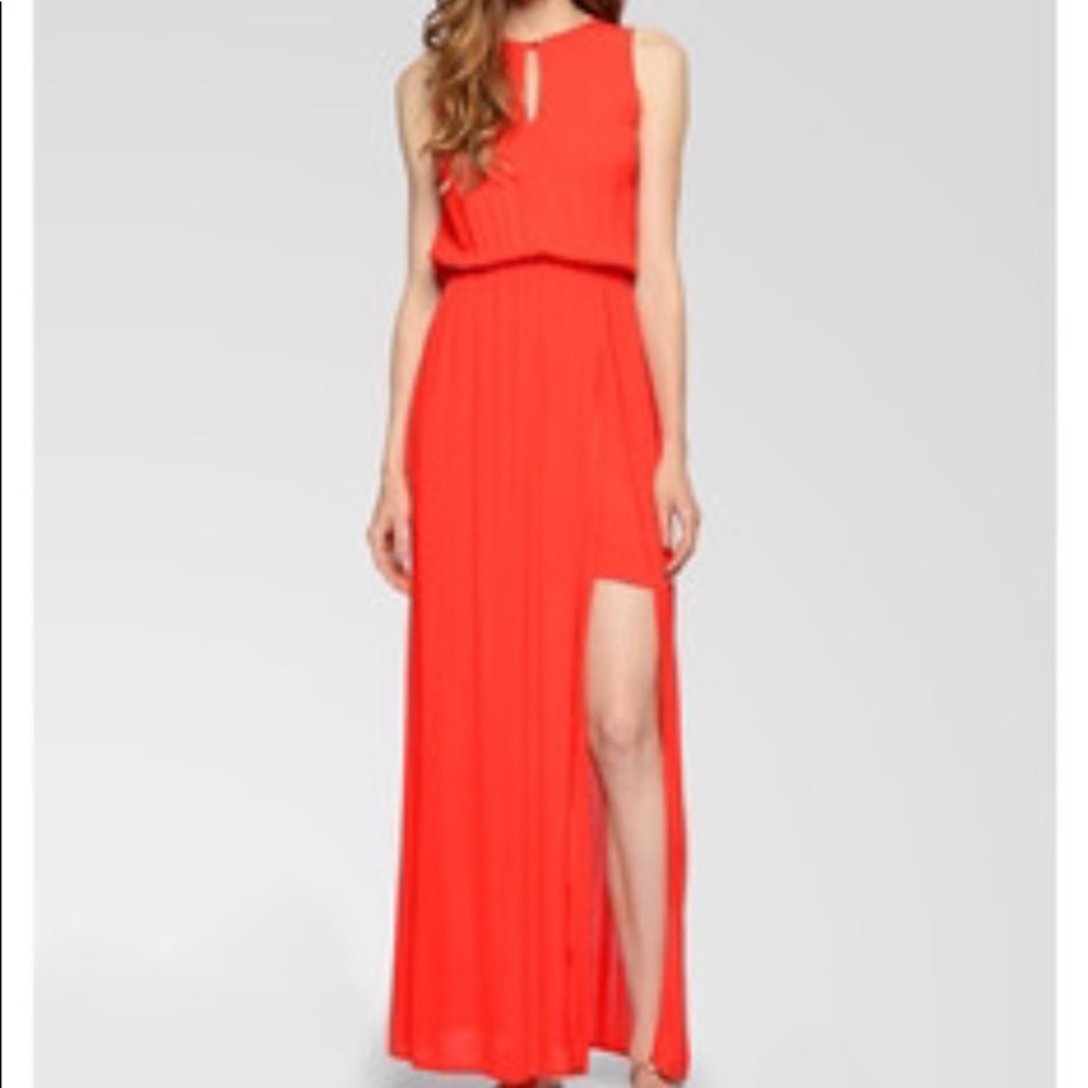 Ella Moss poppy red maxi dress
